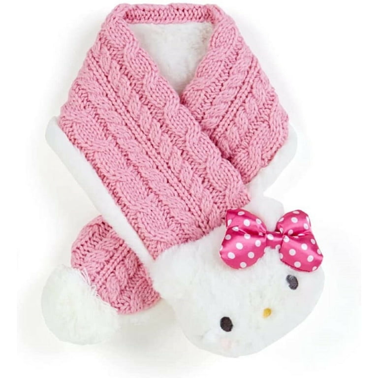 HELLO KITTY hug knit muffler / white キティ Hello Kitty Kids Knit Muffler Warm Accessories - Walmart.com
