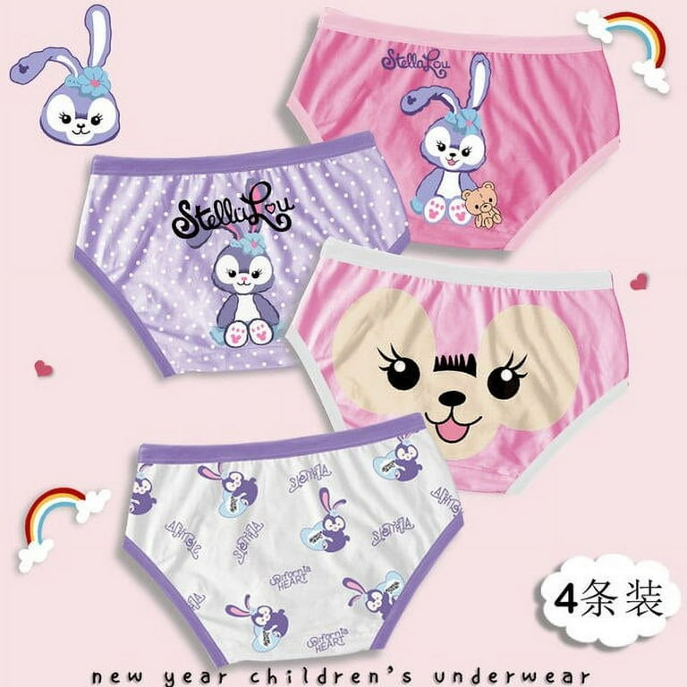 Hello Kitty Kids Panties Girls Cotton Breathable Flat Angle Summer Thin  Kuromi Quad Shorts Head 9 To 12 Year Olds 4Pcs 1Set