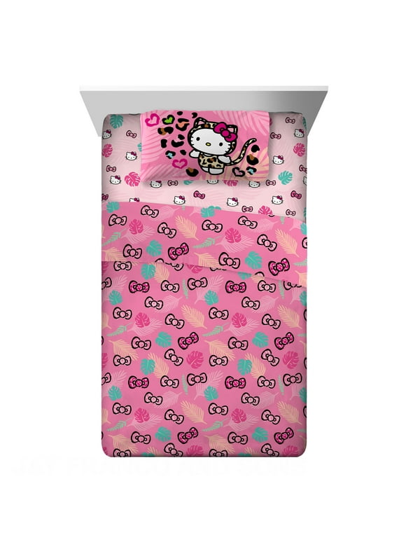 Hello Kitty Kids Twin Sheet Set, Pink, Sanrio