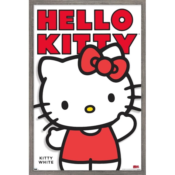 Hello Kitty - Kitty White Feature Series Wall Poster, 22.375" x 34" Framed