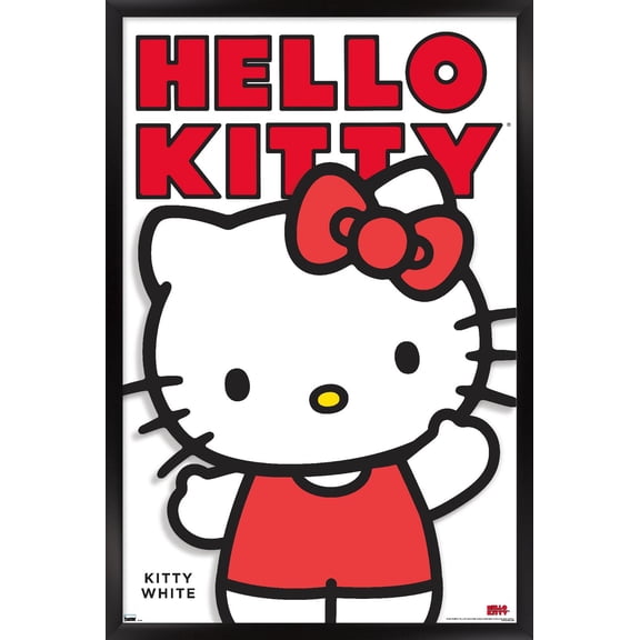 Hello Kitty - Kitty White Feature Series Wall Poster, 22.375" x 34" Framed