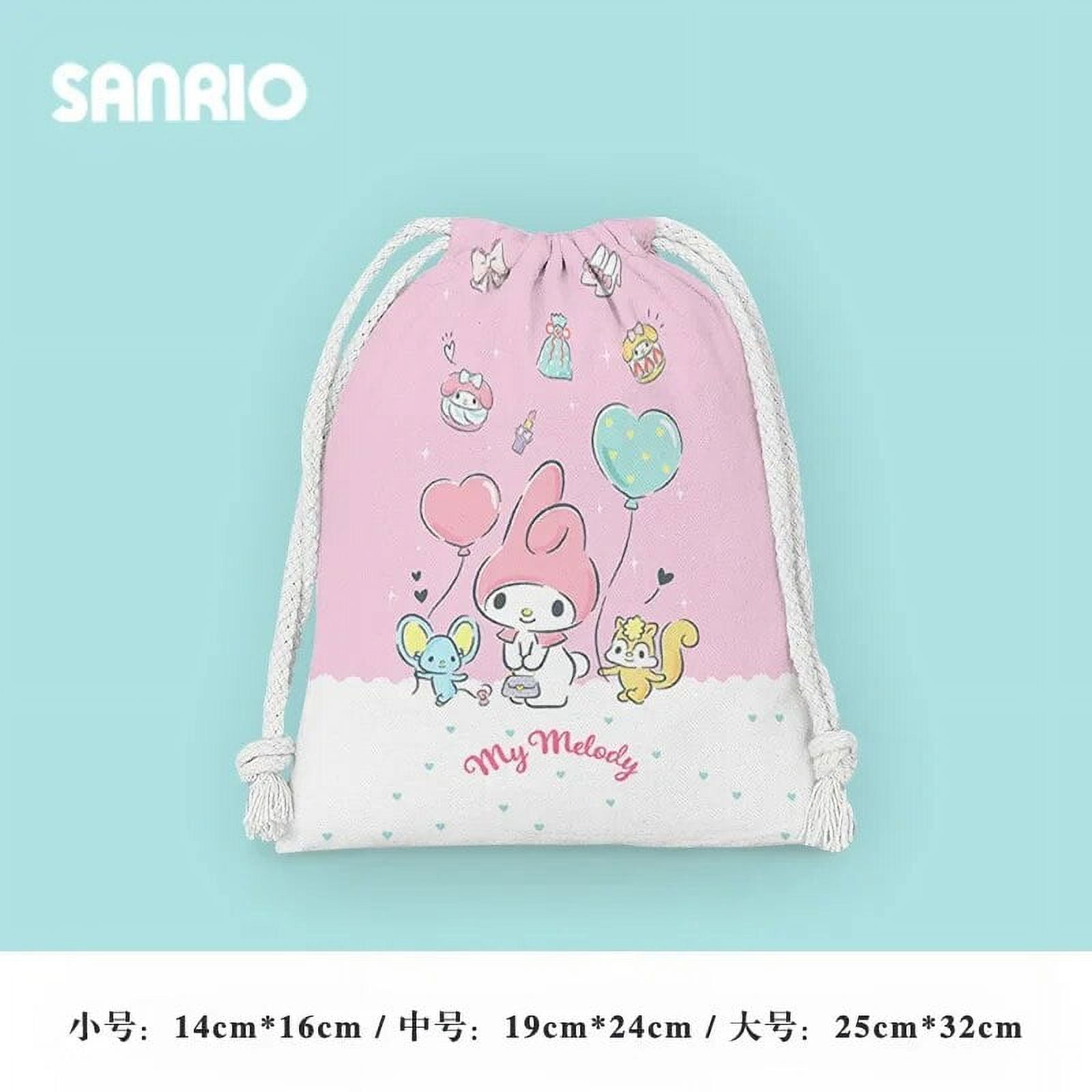 Hello Kitty Kulomi Melody Cartoon Drawstring Bag Sanrio Original Anime ...