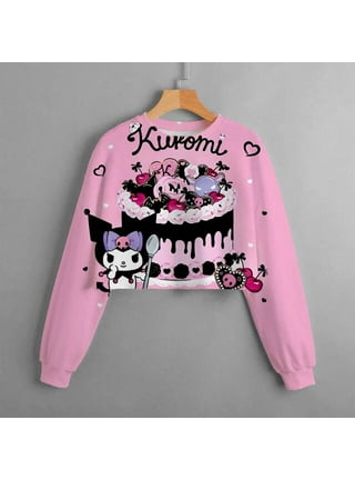 Children Lovely Hello Kitty Cartoon Hoodies Girls Women Sweatshirt Kids Tops  Girls Kids Pullovers 1-16 Years teen Clothes 