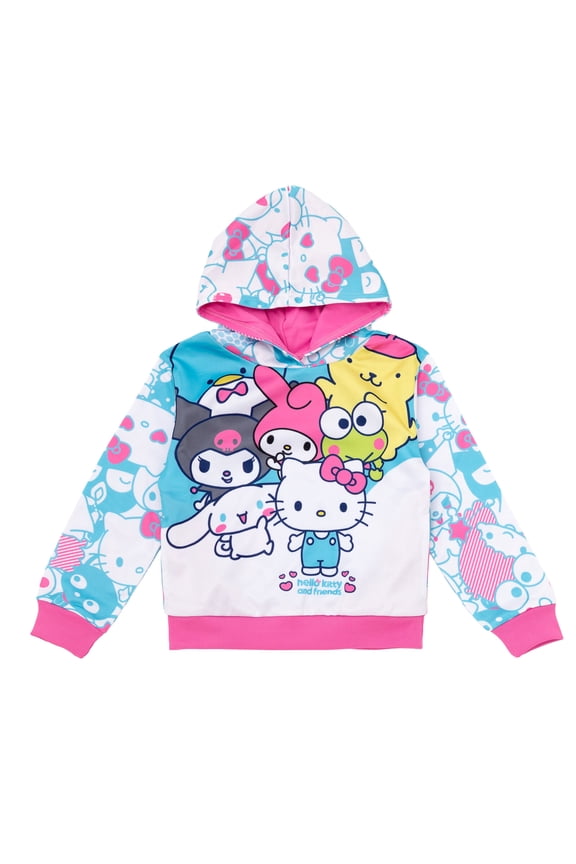 Kuromi Keroppi Fleece Pullover Hoodie Toddler to Big Kid