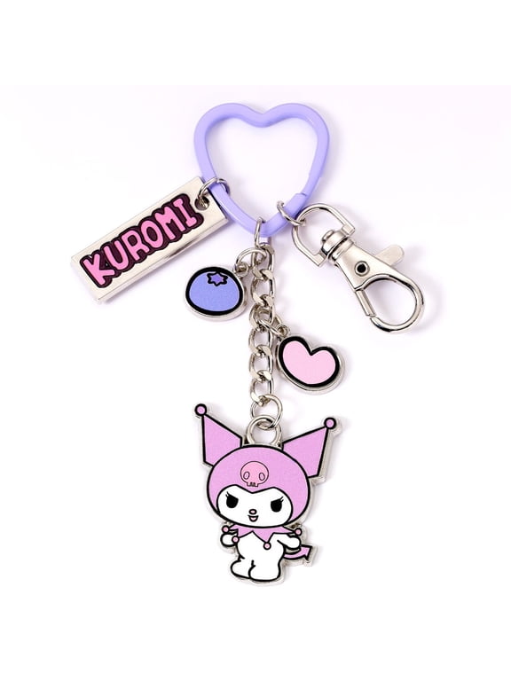 Kuromi Keychain with Charms