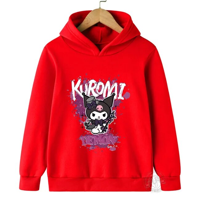 Hello Kitty Kuromi cartoon boys and girls 3-14 years old kawaii street ...