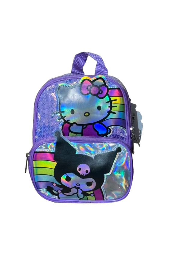 & Kuromi mini backpack.9inx7inx3in, purple