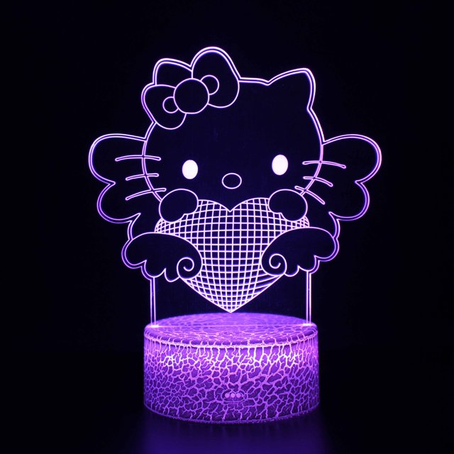 Hello Kitty LED Night Light Smart Touch Night Lamp with 16 Colors