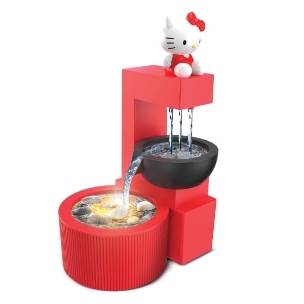 Hello Kitty LED Tabletop Fountain, Battery Powered, Indoor Use