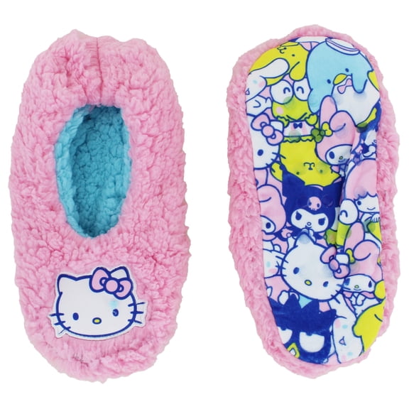 Hello Kitty Ladies Printed Sole Mushie Slipper Socks