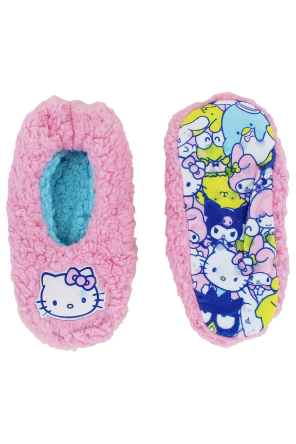 Hello Kitty Ladies Printed Sole Mushie Slipper Socks