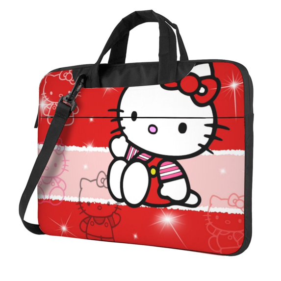 Hello Kitty Laptop Bag, 13 inch Computer Bag Messenger Shoulder Bag Carrying Case for Laptop or Tablet