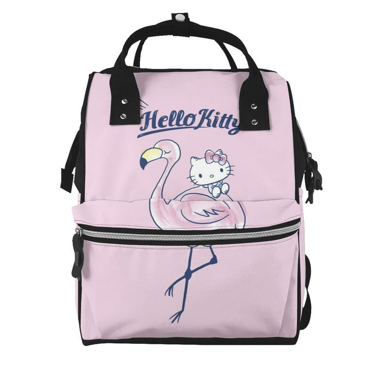 Hello Kitty Large Capacity Multi pocket Diaper Bag Cute Cartoon Multifunctional Travel Mummy Backpack