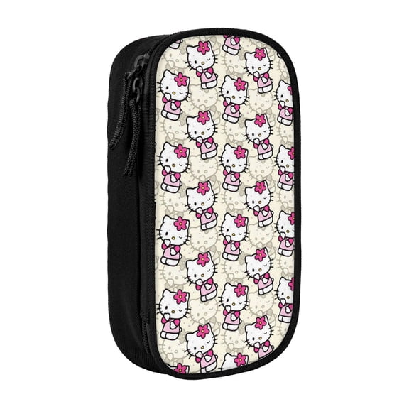 Hello Kitty Large Pencil Case, Durable Pencil Pouch with Big Capacity, Minimalist Portable Stationery Bag, Aesthetic Zipper Pencil Box