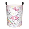 thumbnail image 1 of Hello Kitty Laundry Hamper, Dirty Clothes Hamper Storage Basket for Bathroom Bedrooms, Circular Hamper with Handles, Gifts for Boys Girls Men Women, 1 of 8
