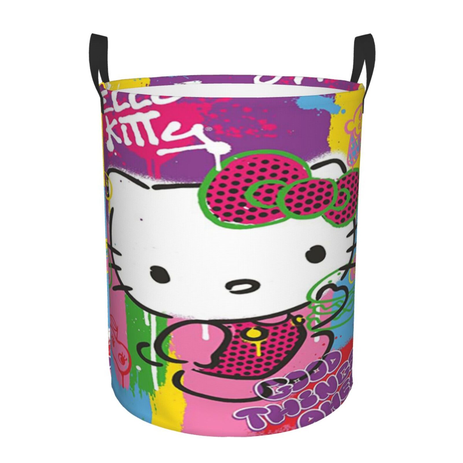 Hello Kitty Laundry Hamper Laundrys Basket Waterproof Durable Portable