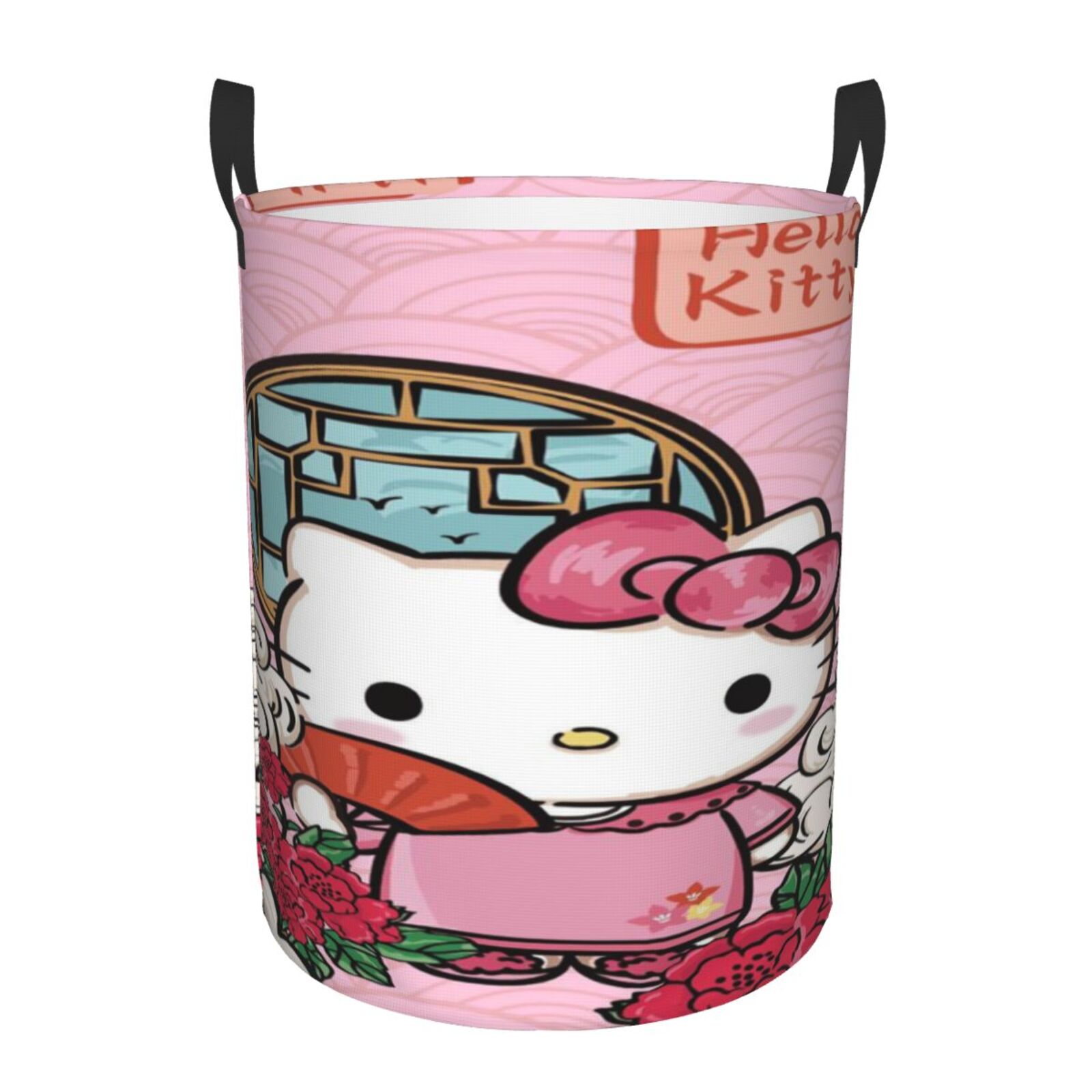 Hello Kitty Laundry Hamper Laundrys Basket Waterproof Durable Portable