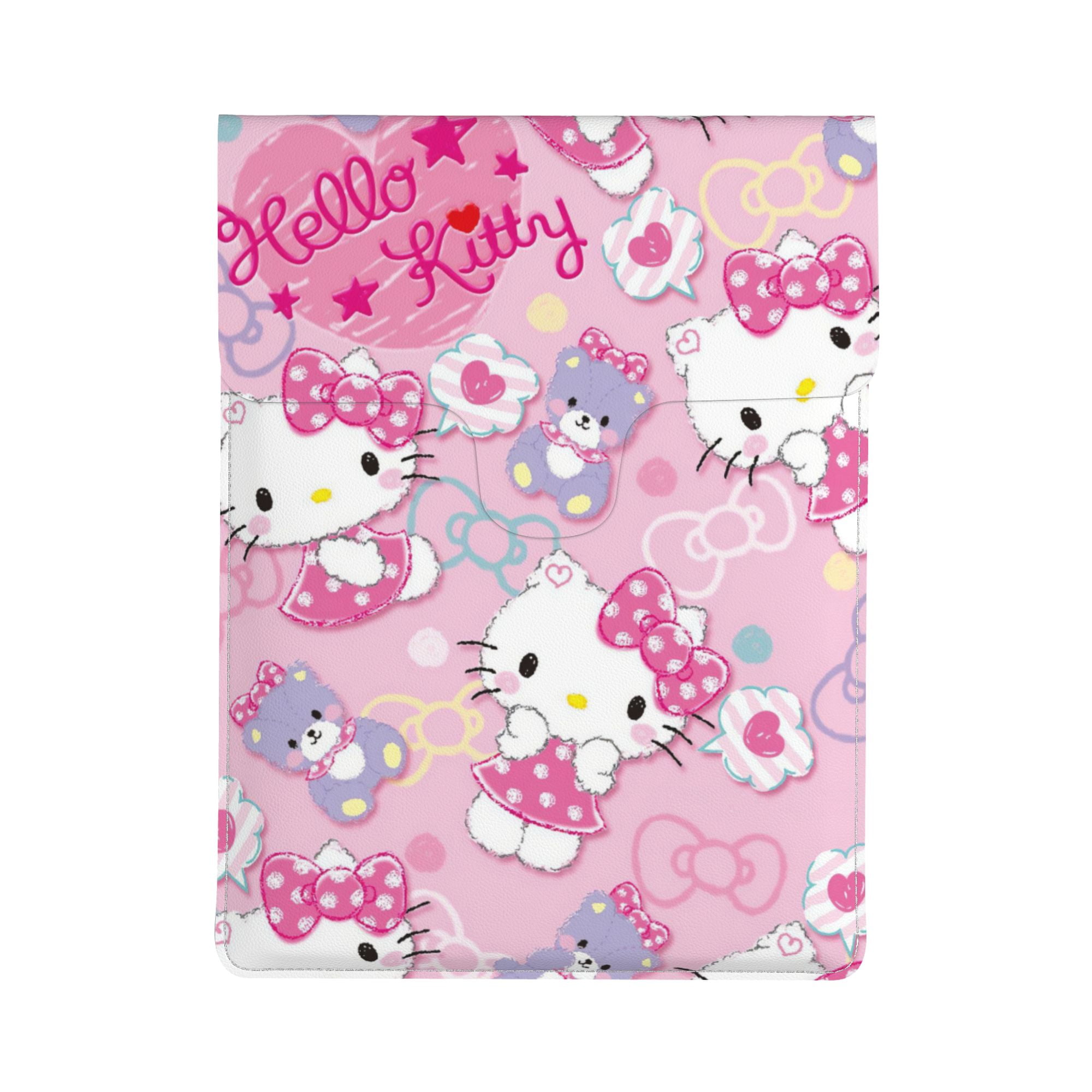 Hello Kitty Leather Laptop Sleeve Slim Protective Case Waterproof Cover ...
