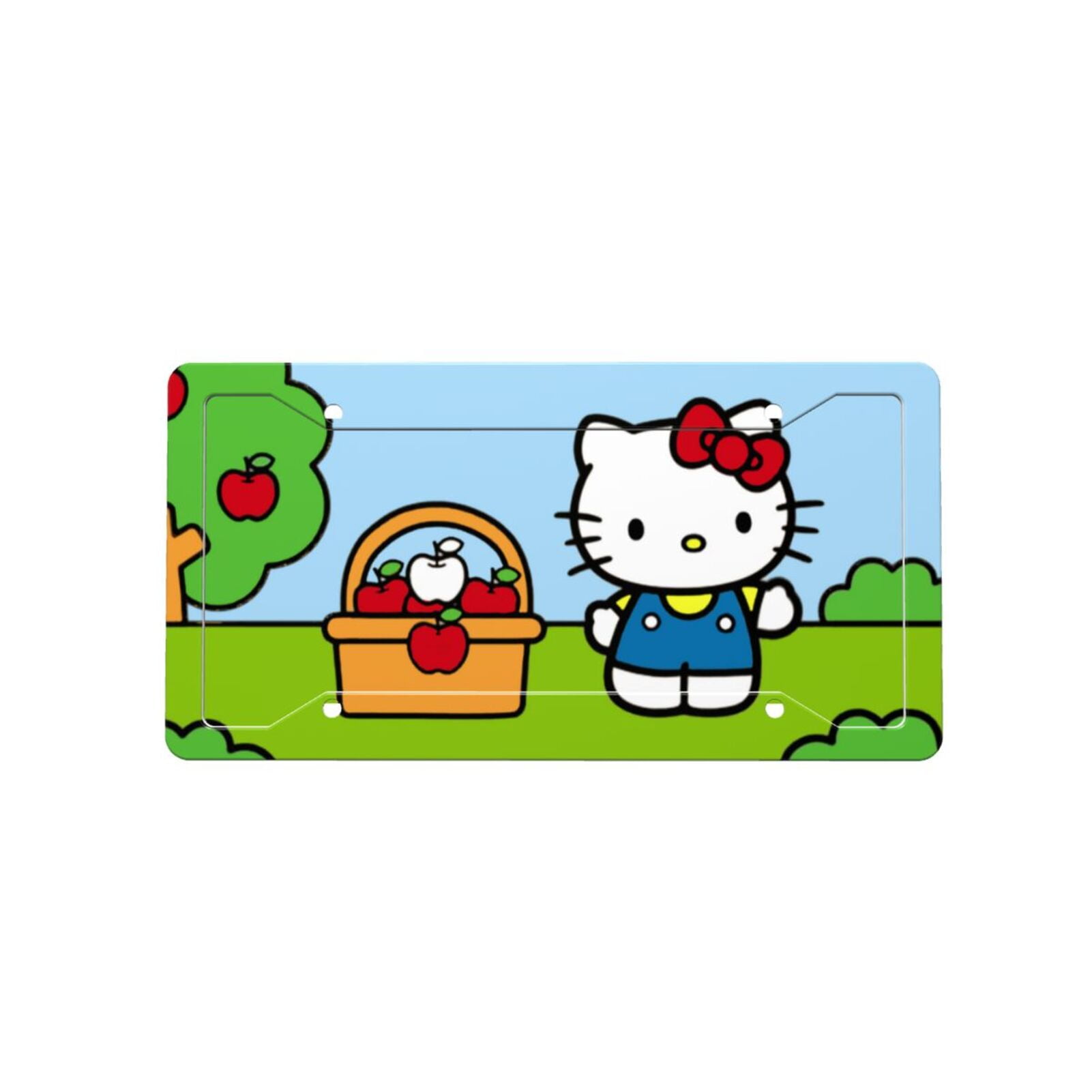 Hello Kitty License Plate Holder With License Plate Decorative Car