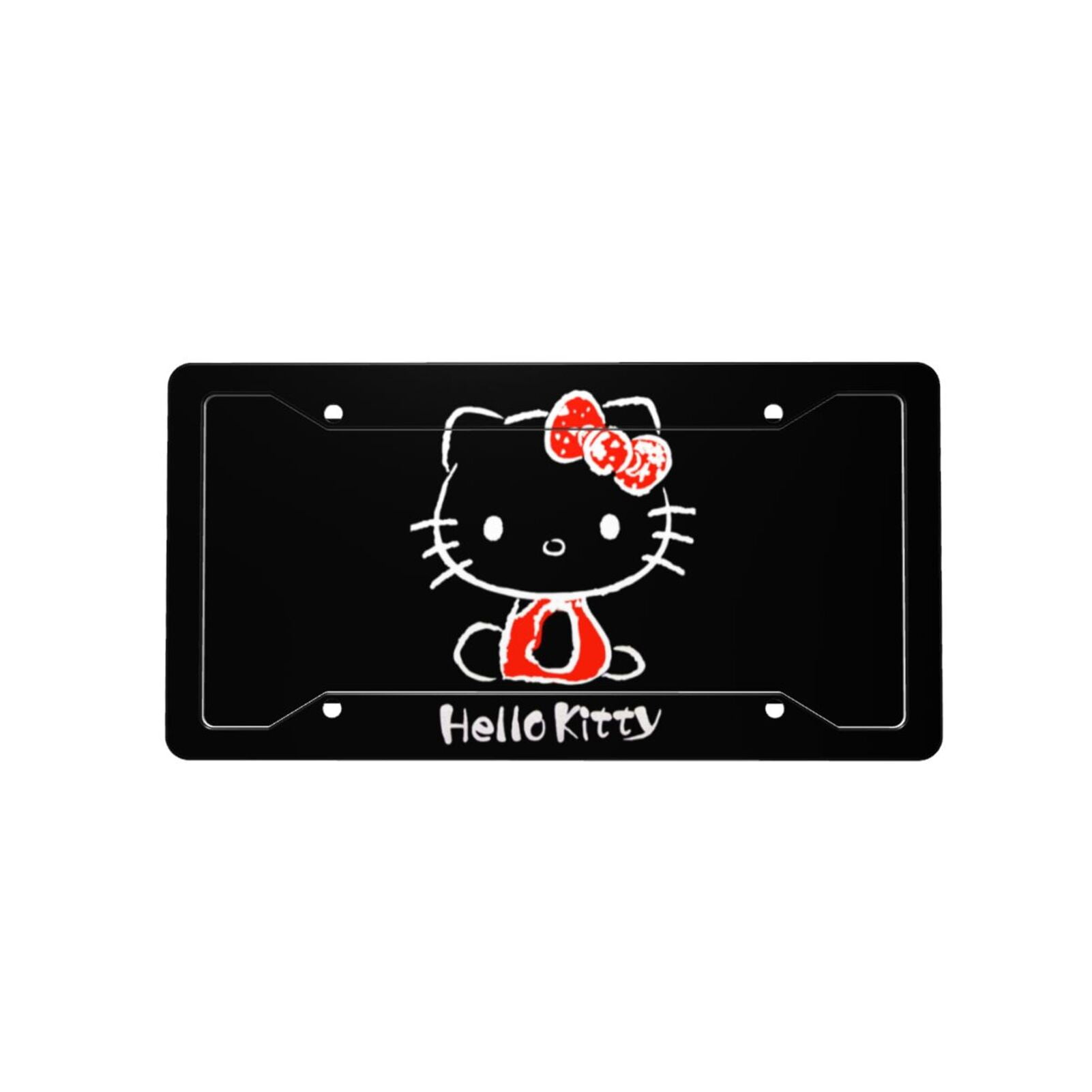 Hello Kitty License Plate Holder With License Plate Decorative Car