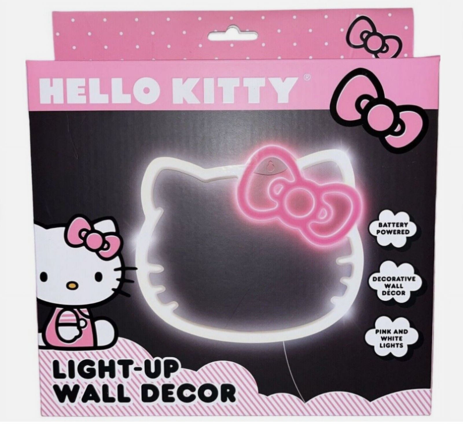 Hello Kitty Light Up Pink Bow Wall Decals - Walmart.com