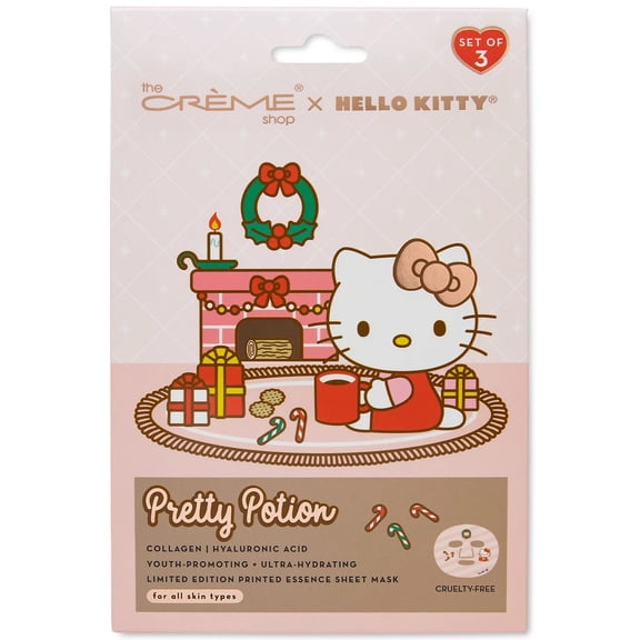 Hello Kitty Limited edition printed essence sheet mask- Set of 3