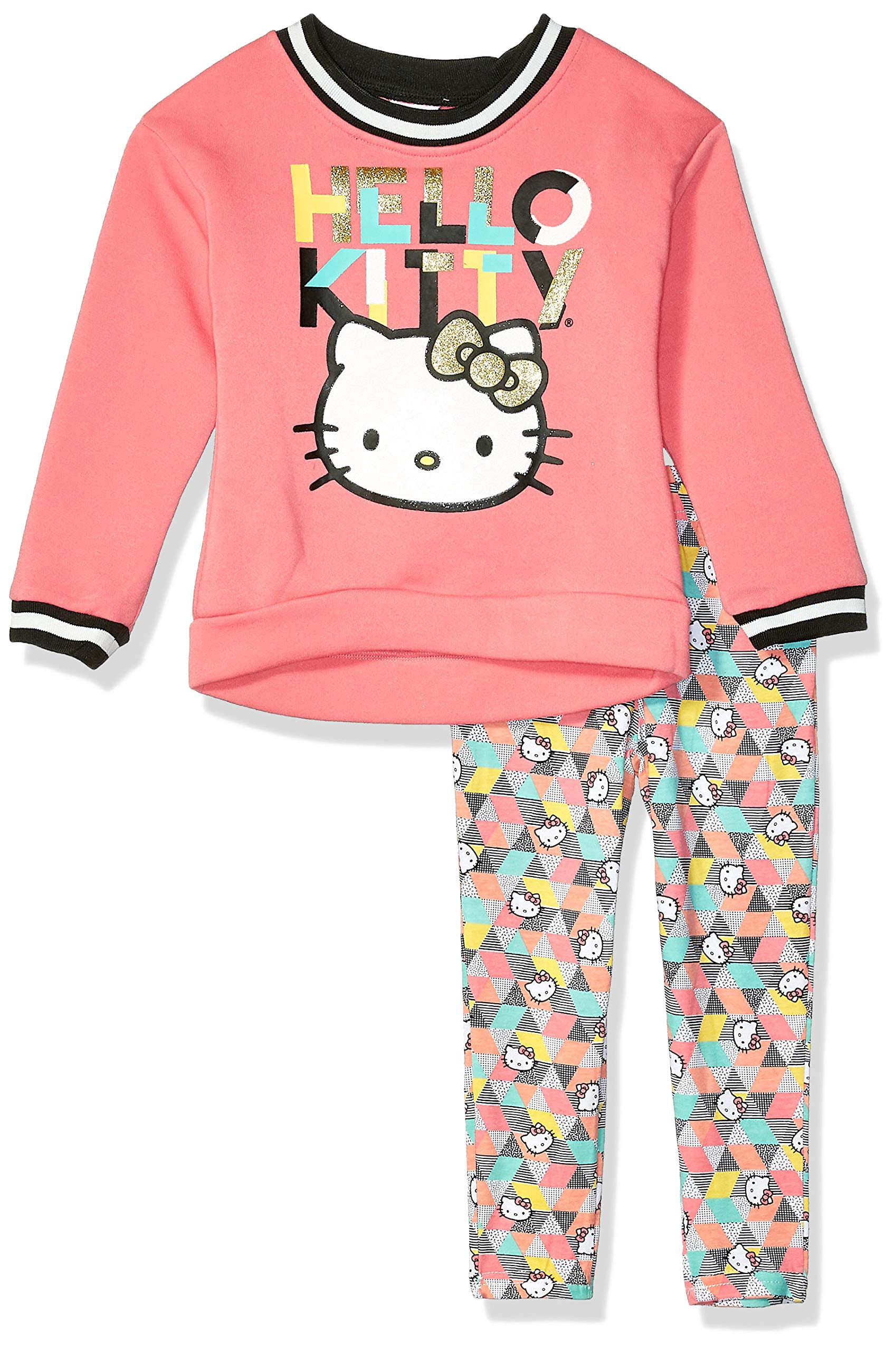 Hello Kitty Girls 2 Piece Sweatshirt And Pant Legging Set