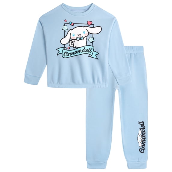 Hello Kitty Little Girls' 2-Piece Sweatshirt and Pants Set Cinnamoroll Blue