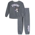 thumbnail image 1 of Hello Kitty Little Girls' 2-Piece Sweatshirt and Pants Set Kuromi Heather Grey, 1 of 4