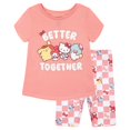 thumbnail image 1 of Hello Kitty Little Girls' 2-Piece T-Shirt and Bike Shorts Set Pink, 1 of 4