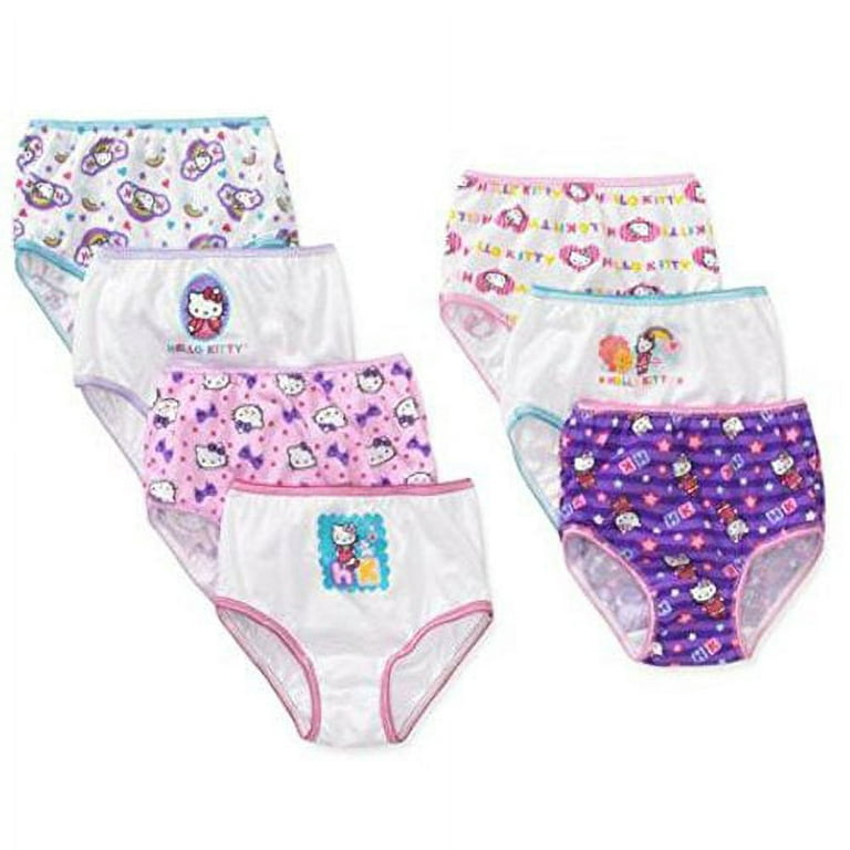 Hello Kitty Toddler Girl Briefs Underwear, 7-Pack, Sizes 2T-4T