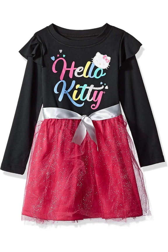 Little Girls' Long Sleeve Tutu Dress, Sizes 4-6x