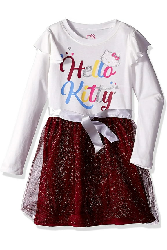 Little Girls' Long Sleeve Tutu Dress, Sizes 4-6x
