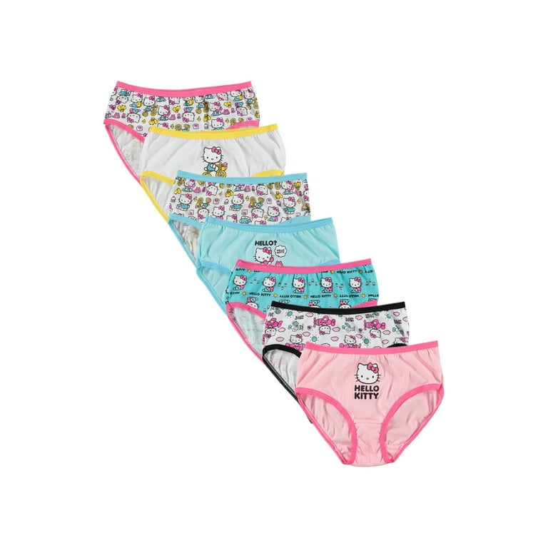 Hello Kitty Little Girls Underwear, 7 Pack, Sizes 4-6 