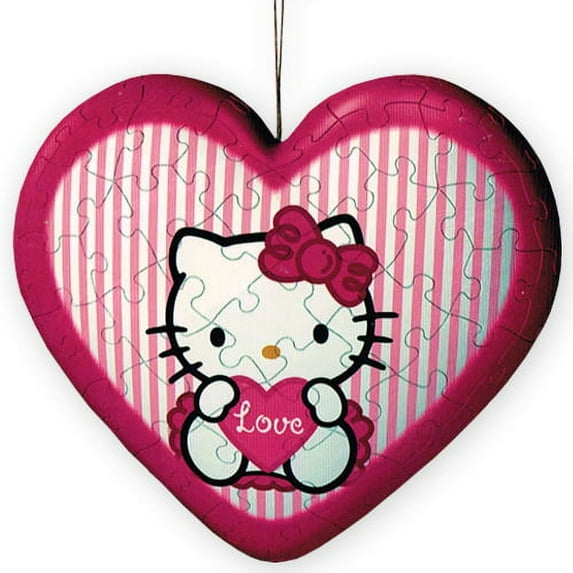 Hello Kitty 'Love' Heart-Shaped Puzzle Ball / Favor (60pc)