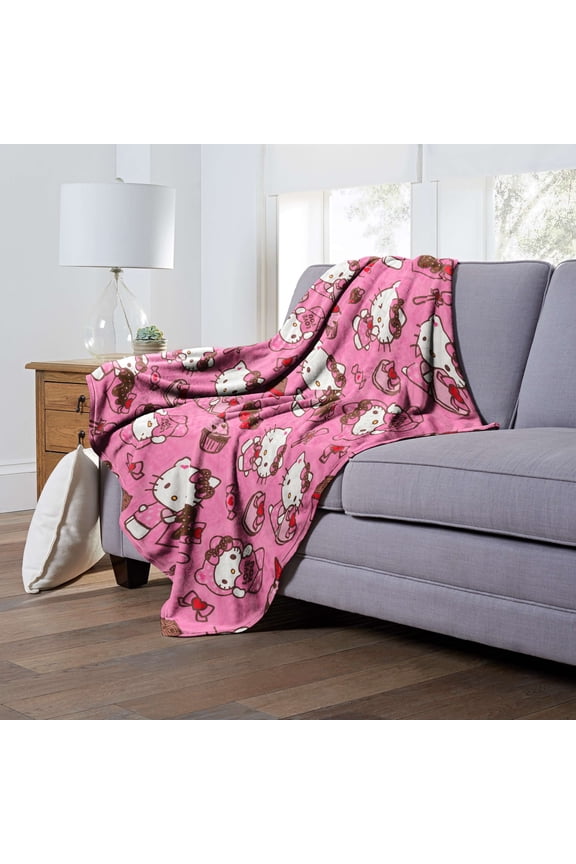 Love You Much Sanrio Silk Touch Throw Blanket 50x70 Inches
