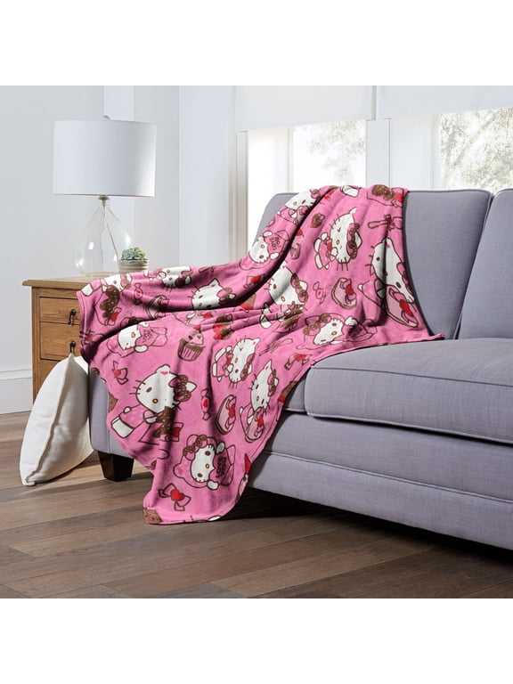 Love You Much Sanrio Silk Touch Throw Blanket 50x70 Inches – Soft Plush Fleece Throw Blanket