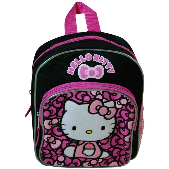 Hello Kitty Lovely Bow Black Pink Mini Backpack (10 Inch) - Walmart.com