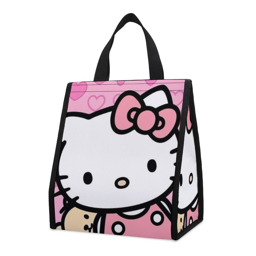 Hello Kitty Lunch Bag, Insulated Lunch Bag for Women Men Kids Lunch Box Container Bag Reusable