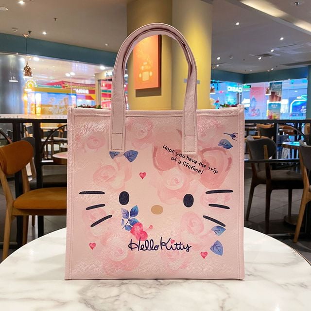 Hello Kitty Luxury Designer Tote Bag Women Large Capacity Shoulder