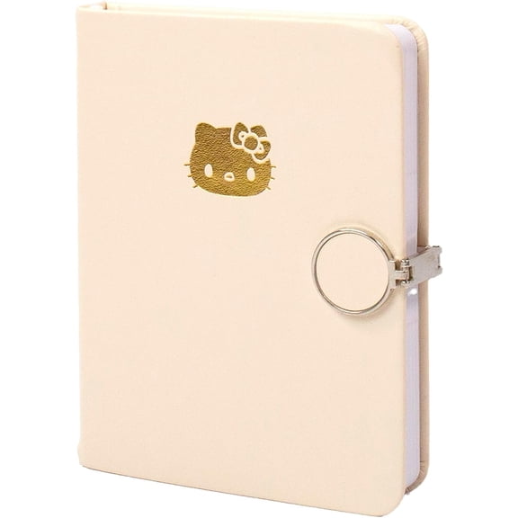 Hello Kitty Magnetic Journal, 100 Sheet Notebook with Closure, School Supplies, Kawaii Stationary, Desk Accessories