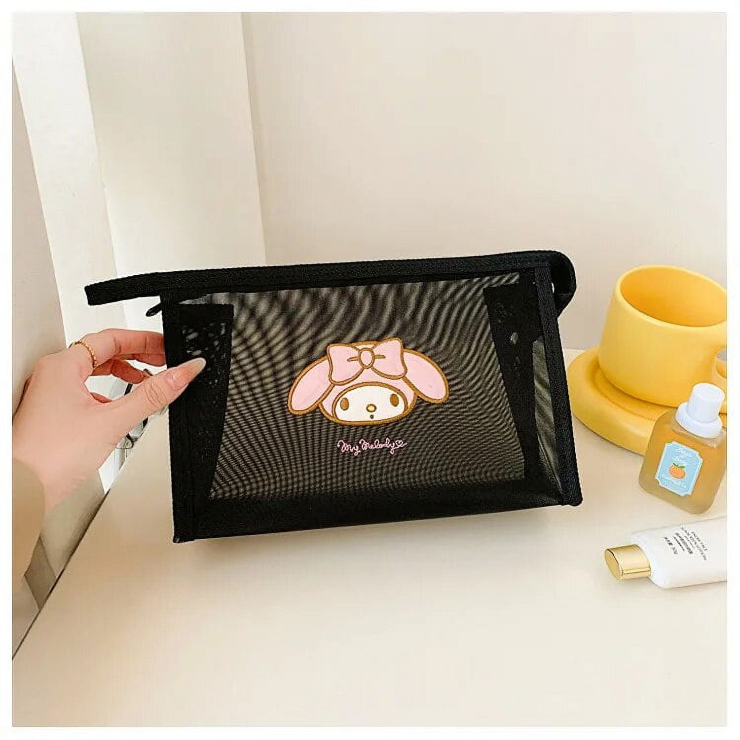 Hello Kitty Makeup Bag Travel Organizer Sanrio Cosmetic Bag Kuromi Make