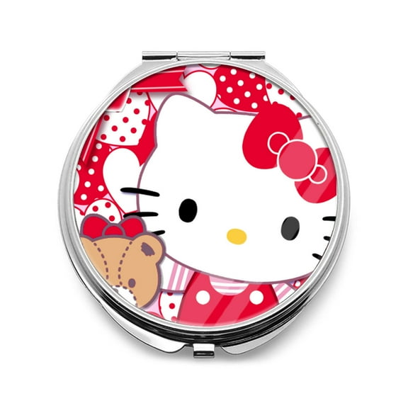 Hello Kitty Makeup mirror - portable desktop makeup mirror small handheld pocket makeup mirror