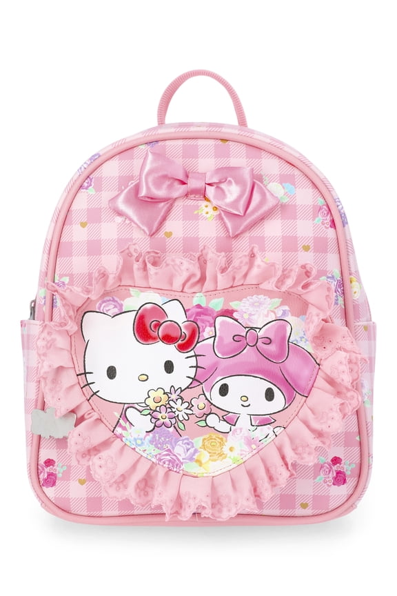 Sanrio Hello Kitty and My Melody Women's 10.5" Mini Backpack, Pink