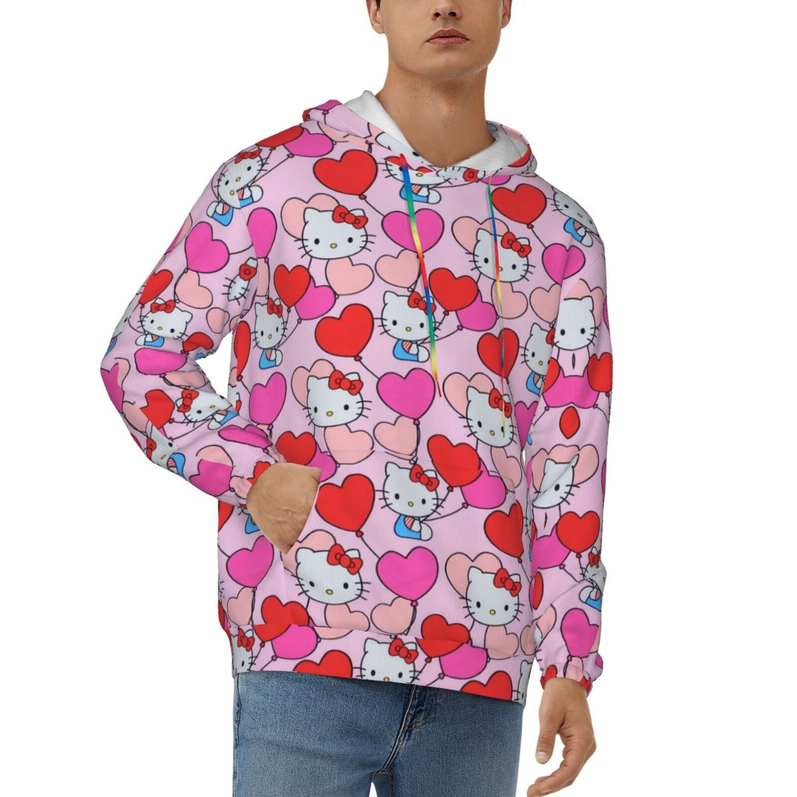 Hello Kitty Men Women Unisex Hoodie 3D Print Cosplay Pullover Hoodies ...