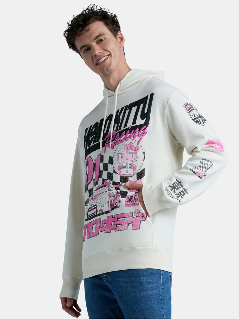 Hello Kitty men's Racing Graphic Hoodie - XS-3XL - Walmart.com