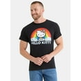 thumbnail image 1 of Hello Kitty Men’s and Big Men's Pride Cotton Graphic Tee with Short Sleeves, Sizes S-3XL, 1 of 5