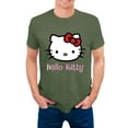 thumbnail image 1 of Hello Kitty Men's Crew T-Shirts Hight Quality Cotton Tee, Big & Tall Sizes Available OliveDrab 5XL, 1 of 5