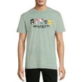 thumbnail image 1 of Hello Kitty Men’s Mineral Wash T-Shirt with Short Sleeves, 1 of 5