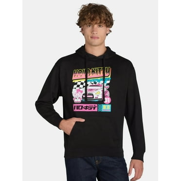 Hello Kitty Men's and Big Men’s Tokyo Speed Graphic Hoodie Sweatshirt, Sizes XS-3XL